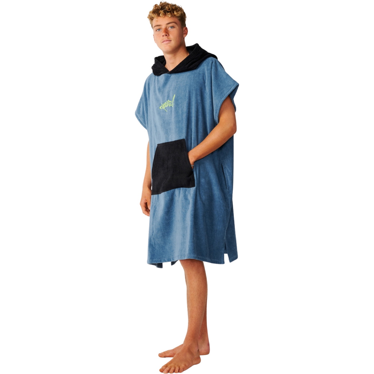 2026 Rip Curl Mens Logo Hooded Towel 00GMTO - Bluefin